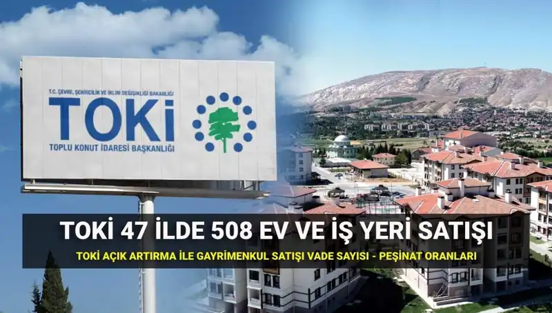 TOKİ 508 Konut ve İş Yeri Satışı: Açık Artırma Detayları