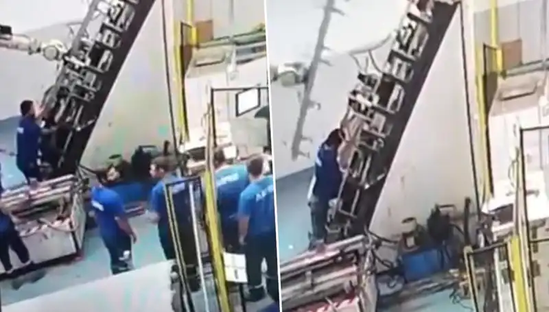 Fabrikada Korkunç Kaza: Makine Sırtına Saplandı, Çalışan Yaralı!