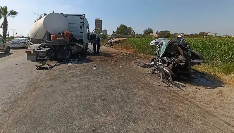 Adana'da Tankerle Otomobil Çarpıştı: Korkunç Kazanın Ayrıntıları