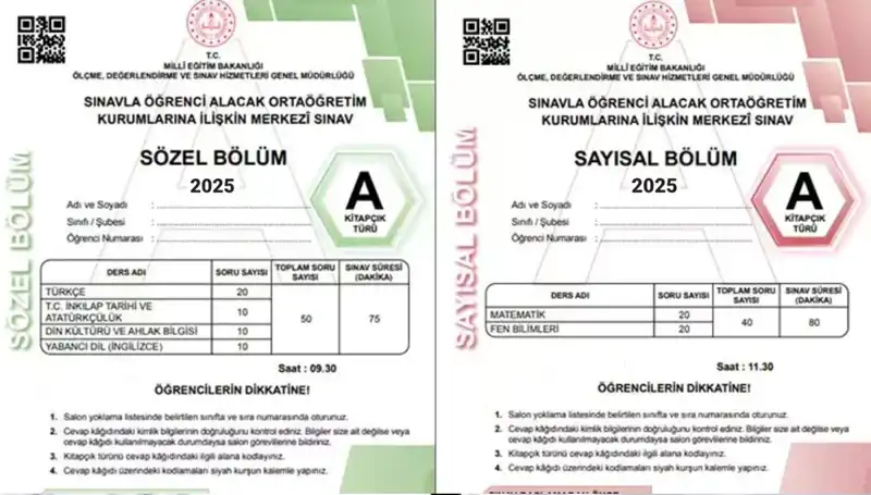 2025 LGS Sınavı Soru ve Cevap Anahtarı Yayın Tarihleri Açıklandı