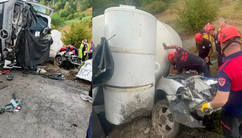 Beton Mikseri Otomobilin Üzerine Devrildi: Korkunç Kazanın Detayları