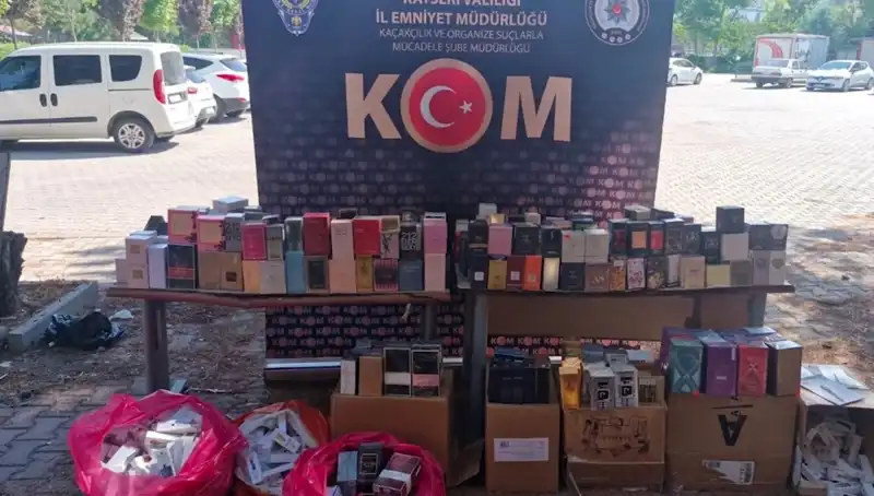 Kayseri’de Kaçak Parfüm Operasyonu: 2 Kişi Gözaltına Alındı